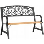 VidaXL Zahradní lavice 120 cm dřevo – Zboží Dáma