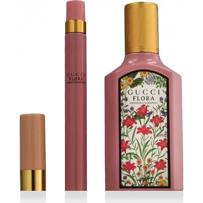 Gucci Flora Gorgeous Gardenia EDP 50 ml, rtěnka 1 g a miniaturka EDP 10 ml – Zboží Mobilmania
