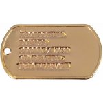 Identifikační známky US zlaté s ražbou, Provedení: BEZ TLUMÍTEK – Zbozi.Blesk.cz