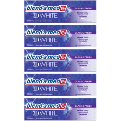 Blend-a-med 3D White 5 x 75 ml – Hledejceny.cz