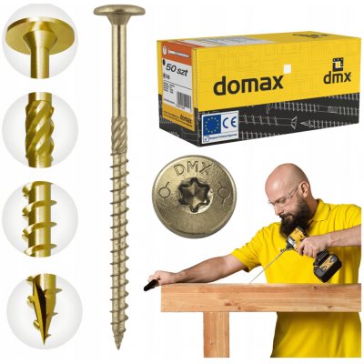 Vruty do dřeva Domax 10 x 200 mm 50 ks – Hledejceny.cz