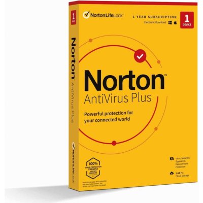 Norton ANTIVIRUS PLUS 2GB 1 lic. 1 rok (21417307) – Hledejceny.cz