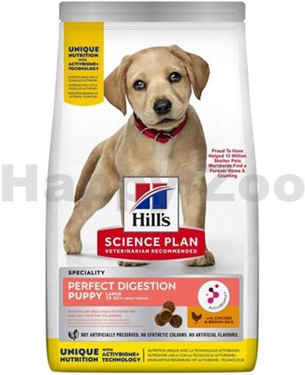 Hill’s Science Plan Puppy Perfect Digestion Activ Biome Large Breed Chicken & Rice 12 kg