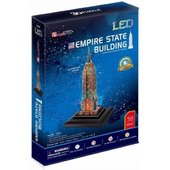 CubicFun 3D puzzle svítící Empire State Building 38 ks