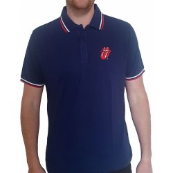 Rolling Stones tričko Classic Tongue Polo Navy