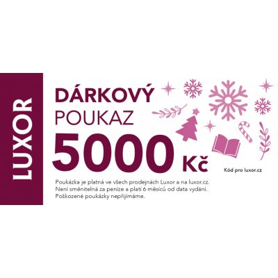 Luxor Elektronický dárkový poukaz 5000 Kč - Vánoční – Hledejceny.cz
