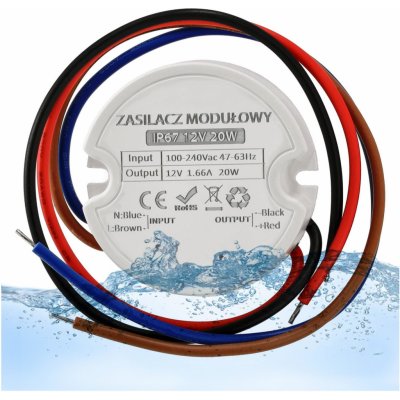 MASTER LED Napájecí zdroj pro LED - do krabice - 1,66A - 20W - 12V - IP67 50024-20W – Zboží Mobilmania