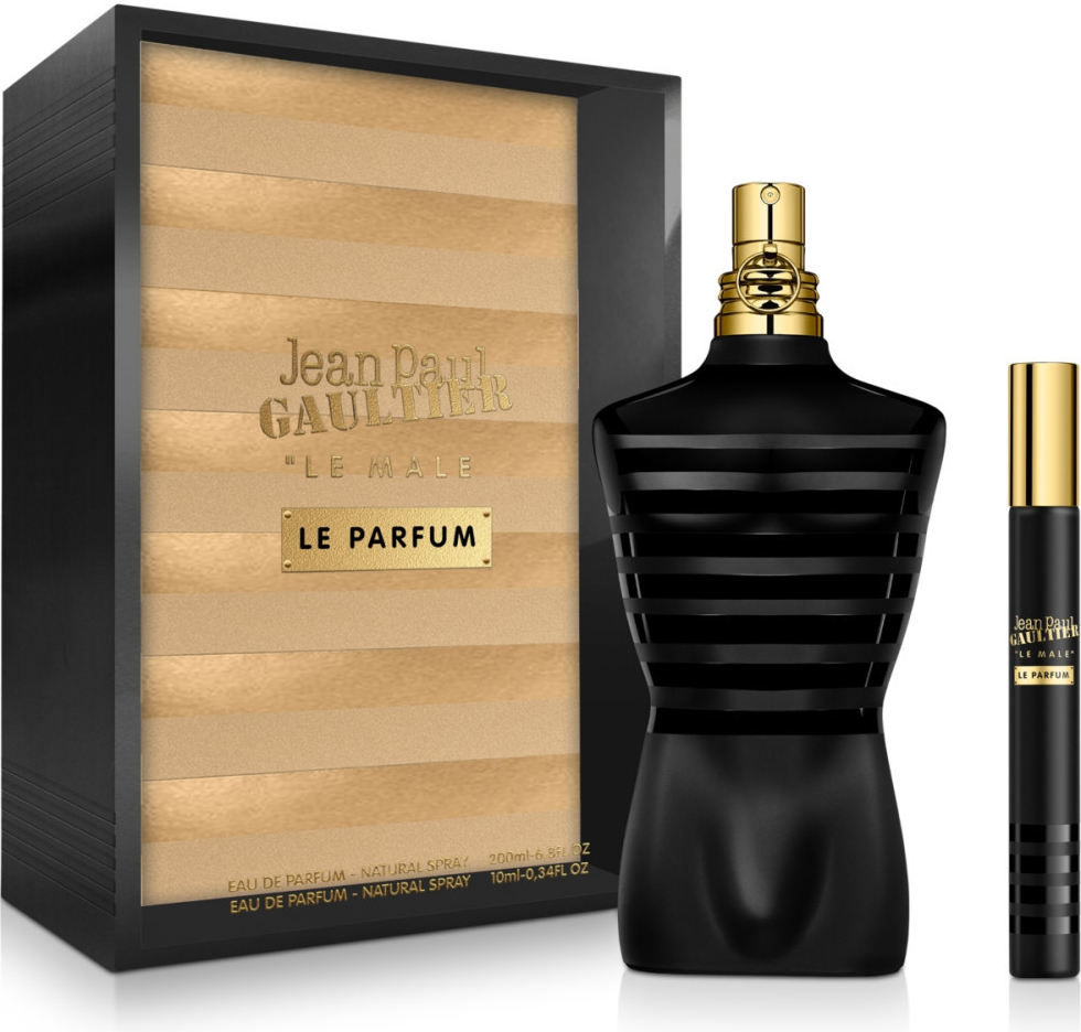 Jean Paul Gaultier Le Male Le Parfum Dárková sada Pro muže EDP 200ml + EDP 10ml miniatura