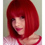 Mildiso Krátká paruka Bob červená – Zboží Dáma