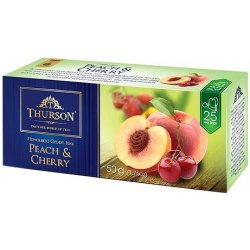 Thurson Peach & Cherry zelený čaj 25 sáčků