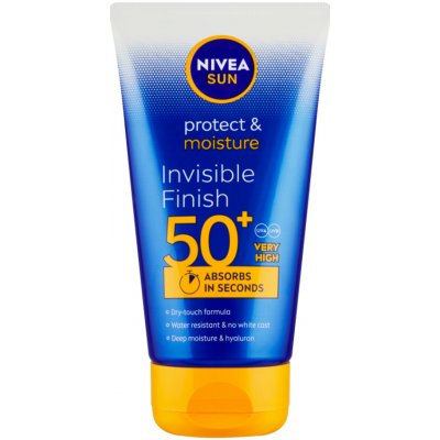 Nivea Sun Protect & Moisture Invisible Finish Mléko na opalování SPF50+ 150 ml – Zboží Dáma