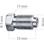 WP Koncovka brzdové trubky 5mm M12x1 13x24mm | Zboží Auto