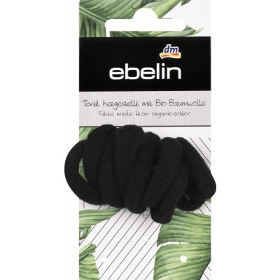 ebelin mini gumičky do vlasů z bio bavlny 9 ks