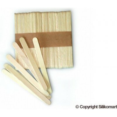 Dřívka na nanuky 500 ks dřevěná 11,3 x 1 cm - Silikomart – Zboží Mobilmania