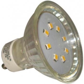 PremiumLED LED žárovka 1W 8xSMD2835 GU10 90lm studená bílá