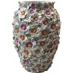 Luxusní dekorační váza s květy Vintage Chic - Ø 18*26 cm - Clayre & Eef – Hledejceny.cz