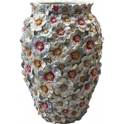 Luxusní dekorační váza s květy Vintage Chic - Ø 18*26 cm - Clayre & Eef – Hledejceny.cz