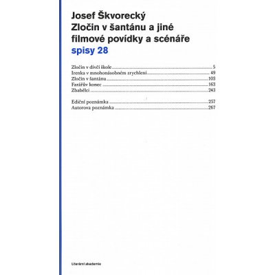 Zločin v šantánu a jiné filmové povídky a scénáře spisy - svazek 28 – Hledejceny.cz