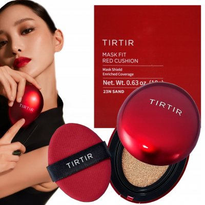 TIRTIR Mask Fit Red Cushion Dlouhotrvající make-up v polštářku 23N Sand 18 g – Zboží Dáma