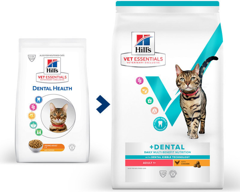 Hill\'s VetEssentials Feline Mature Adult Dental Health Chicken 1,5 kg