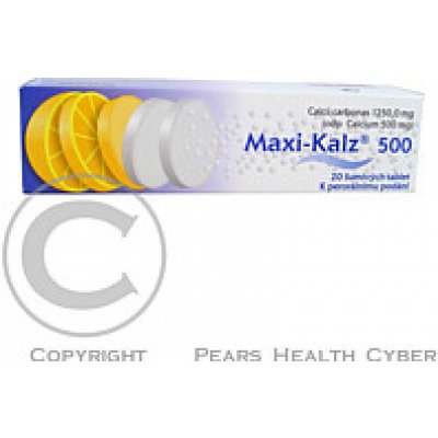 MAXI-KALZ POR 500MG TBL EFF 20 – Hledejceny.cz