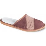 Pánská domací obuv kožená hnědá – Sleviste.cz