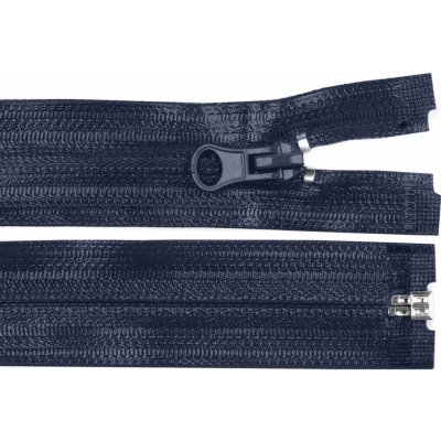 Voděodolný zip šíře 7 mm délka 75 cm spirálový, malé, 330 modrá tmavá – Zboží Mobilmania