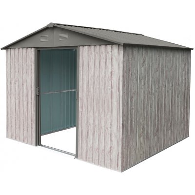 BestBerg ZDB-7SD 7,2 m² 301 x 238 x 214 cm bílé dřevo / šedá – Hledejceny.cz