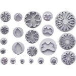 Velká sada vykrajovátek s pístem květiny, motýl lístky - Cakesicq – Zboží Dáma