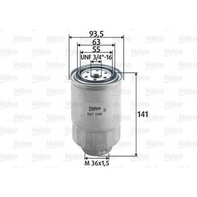 VALEO Palivový filtr 587709 – Zboží Mobilmania