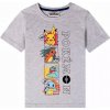 Dětské tričko triko s kr. rukávem Pokémon šedá