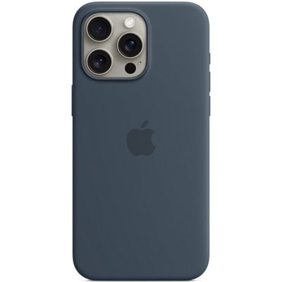 AppleMix Originální Apple iPhone 15 Pro Max - MagSafe - silikonový - bouřkové modré