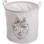 Textilomanie Koš s potiskem Gusta 30 x 30 cm bílý – Hledejceny.cz
