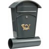 Poštovní schránka Vorel Poštovní schránka se stříškou oblou + zásobník na noviny 480x280x80mm šedá