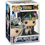 Funko Pop! Back to the FutureDoctor Emmett Brown with helmet 9 cm – Zboží Mobilmania