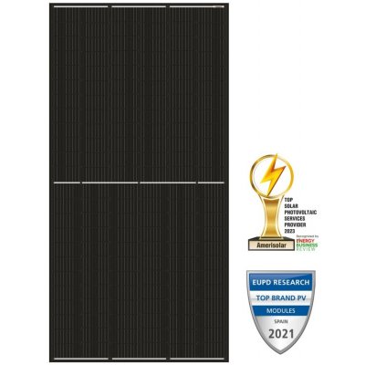 Amerisolar Solarmi solární panel Mono 550 Wp černý 144 článků MPPT 38V AS-7M144-HC-B-550 – Zboží Mobilmania