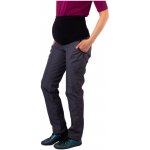 Jožánek nezateplené těhotenské softshellové kalhoty Liva 2 šedý melír – Zboží Dáma