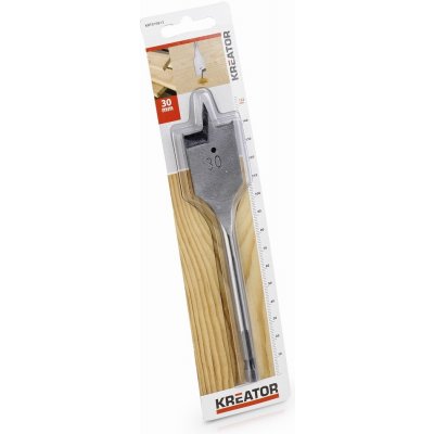 KREATOR KRT010813 - Plochý vrták do dřeva 30 x 152 mm – Zboží Mobilmania