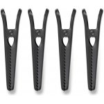 Klipy na potraviny Blokker (sada 4 kusů) – matně černé – 8 cm 0722820 – Zboží Mobilmania