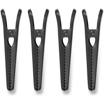 Klipy na potraviny Blokker (sada 4 kusů) – matně černé – 8 cm 0722820 – Zboží Mobilmania