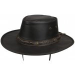 Klobouk kožený Henbury tmavě hnědá – Zboží Mobilmania