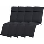 LIVARNO home Sada potahů na křeslo Houston, 167 x 50 x 4 cm, 4dílná, antracitová – Zboží Dáma