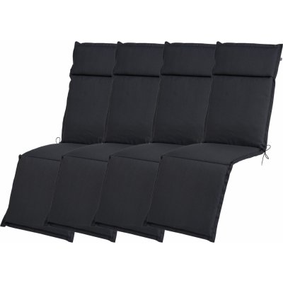 LIVARNO home Sada potahů na křeslo Houston, 167 x 50 x 4 cm, 4dílná, antracitová – Zboží Dáma