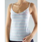 Gina dámské košilka, úzká ramínka, šité, s potiskem Summer time 18017P bílá magnolie 34/36 – Zbozi.Blesk.cz