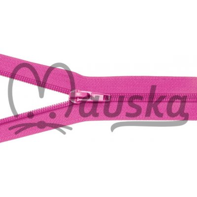 Zip spirálový bundový 5mm dělitelný délka 50 cm - MALINOVÁ RŮŽOVÁ/LILA – Zboží Dáma