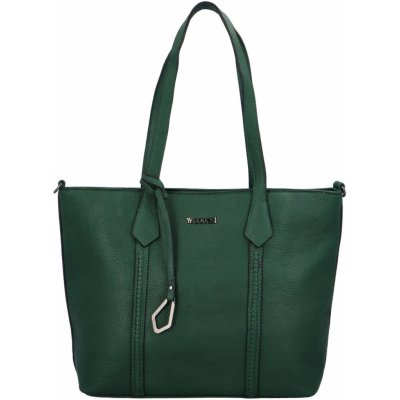 Elegantní dámská koženková kabelka Socorro zelená