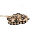 RC model Teddies RC Tank RTR plast 27cm 40MHz na baterie žlutá 1:32