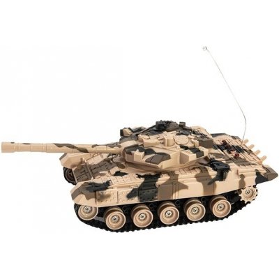 Teddies RC Tank RTR plast 27cm 40MHz na baterie žlutá 1:32