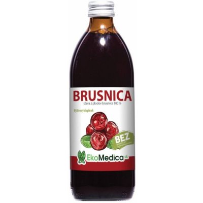 Ekomedica Brusinka 100% šťáva z brusinky 1000 ml – Zbozi.Blesk.cz