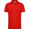 Pánské Tričko James & Nicholson pánská polokošile Workwear Polo JN830 Červená